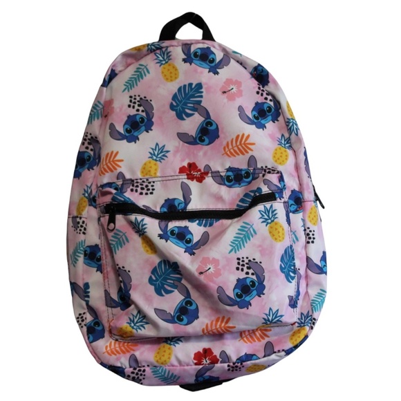 Disney Bioworld Stitch Tropical Pink Backpack - Picture 1 of 5